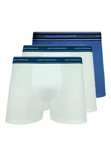 Kit com 3 Cuecas Boxer Lupo 523-003