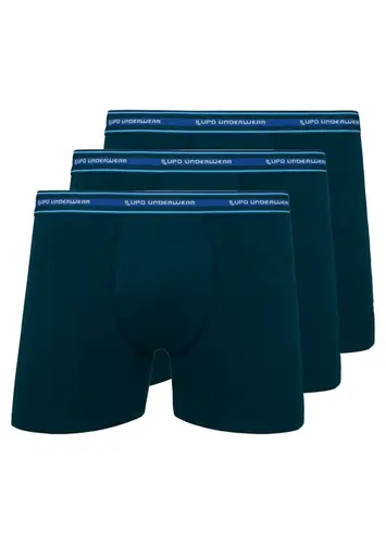 Kit com 3 Cuecas Boxer Lupo 523-003