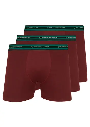 Kit com 3 Cuecas Boxer Lupo 523-003