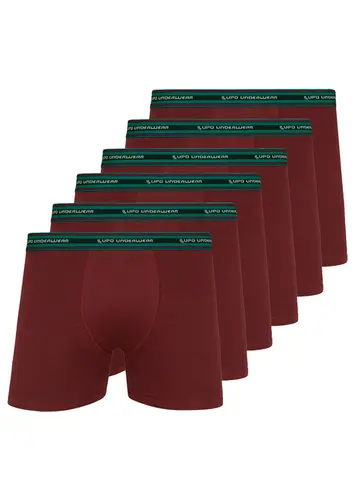 Kit com 6 Cuecas Boxer Lupo 523-003