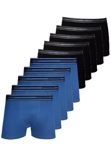 Kit com 10 Cuecas Boxer Lupo 523-003