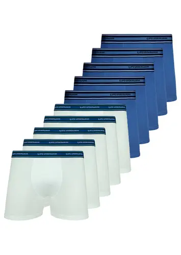 Kit com 10 Cuecas Boxer Lupo 523-003