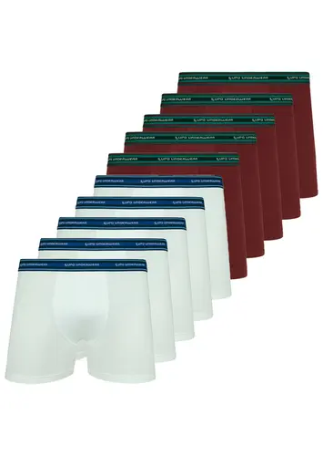 Kit com 10 Cuecas Boxer Lupo 523-003