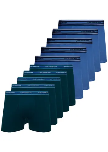 Kit com 10 Cuecas Boxer Lupo 523-003