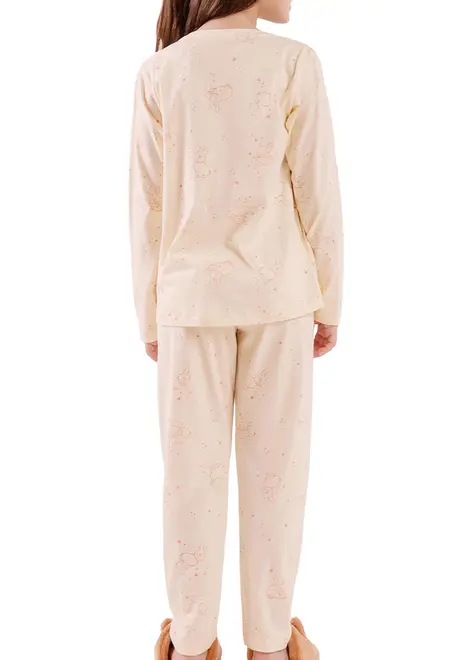 Pijama Infantil Menina Longo Cor com Amor 2050075