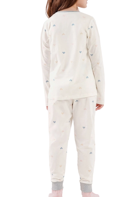 Pijama Infantil Menina Longo Cor com Amor 2050077