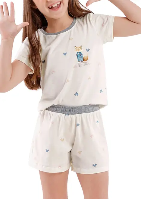 Pijama Infantil Menina Curto Cor com Amor 2050092