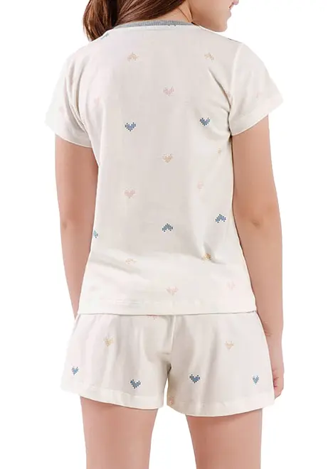 Pijama Infantil Menina Curto Cor com Amor 2050092