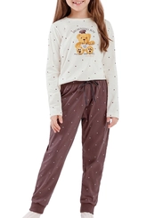 Pijama Infantil Menina Longo Cor com Amor 2050099