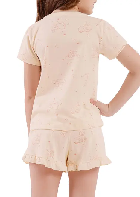 Pijama Infantil Menina Curto Cor com Amor 2050108