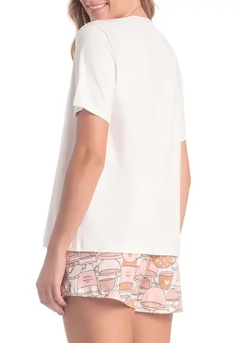 Pijama Feminino Curto Espaço Pijama 4010343