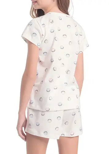 Pijama Infantil Menina Curto Espaço Pijama 4050056