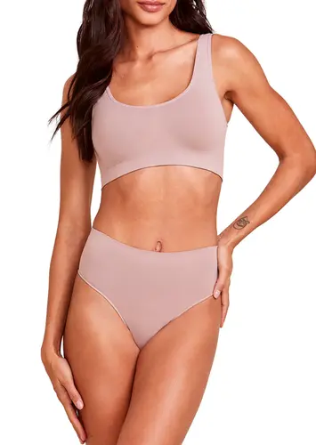 Look Top sem Aro com Bojo Removível Hope S21120 + Calcinha Alta Hope S33020