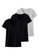 Kit com 3 Camisetas Feminina Hering 02tq