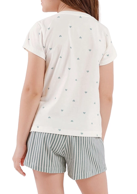 Pijama Infantil Menina Curto Cor com Amor 2050109