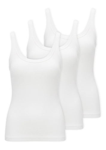 Kit com 3 Blusas Feminina Regata Hering N1te
