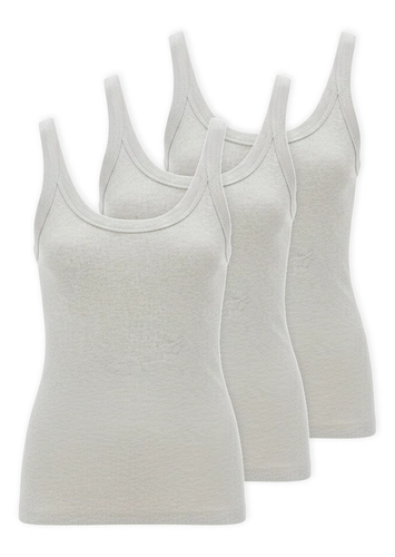 Kit com 3 Blusas Feminina Regata Hering N1te loading=