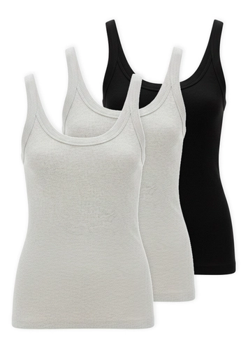 Kit com 3 Blusas Feminina Regata Hering N1te