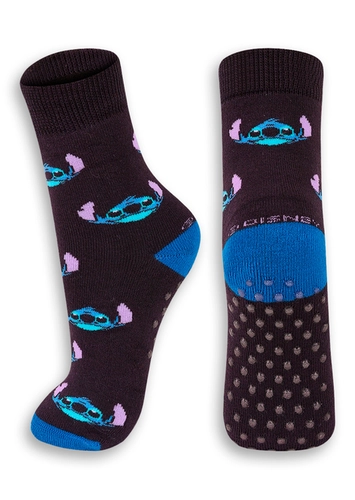 Meia Infantil Antiderrapante Stitch Lupo 2944-001