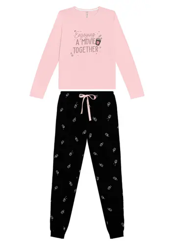 Pijama Infantil Menina Longo Malwee 1000126844