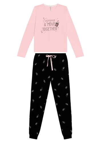Pijama Infantil Menina Longo Malwee 1000126844