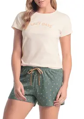 Pijama Feminino Curto Espaço Pijama 4010287