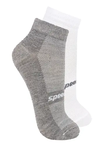 Kit com 2 Pares de Meias Esportiva Cano Curto Speedo 8033