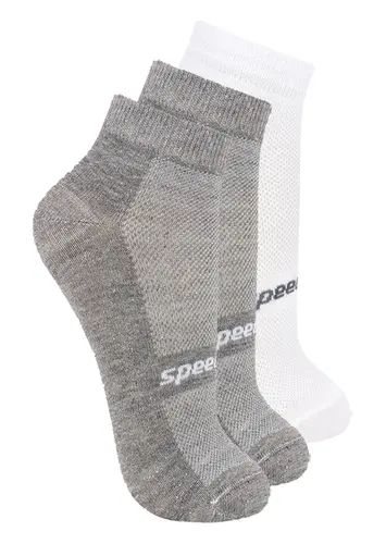 Kit com 3 Pares de Meias Esportiva Cano Curto Speedo 8033