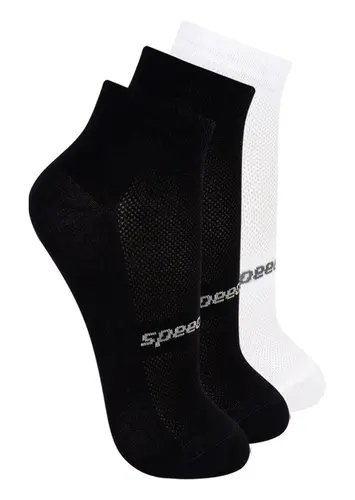 Kit com 3 Pares de Meias Esportiva Cano Curto Speedo 8033