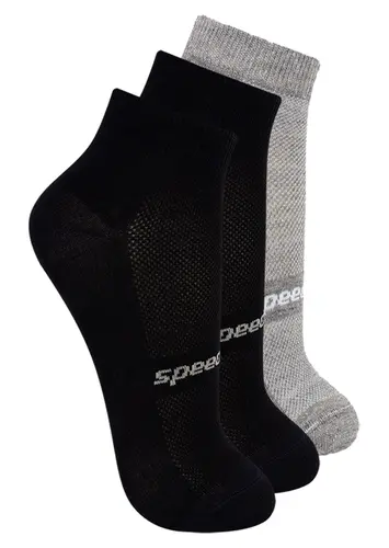 Kit com 3 Pares de Meias Esportiva Cano Curto Speedo 8033