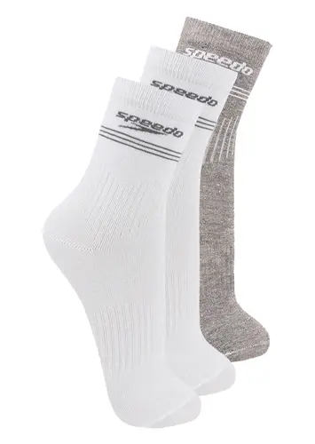 Kit com 3 Pares de Meias Esportiva Cano Médio Speedo 8030