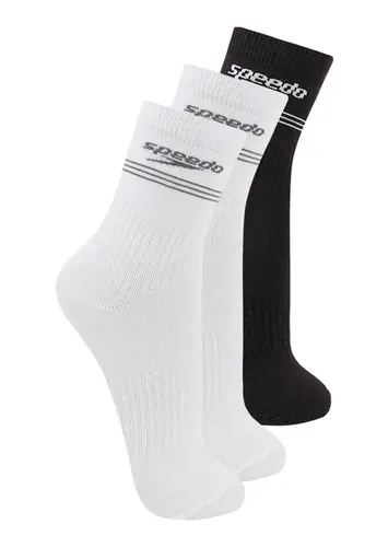 Kit com 3 Pares de Meias Esportiva Cano Médio Speedo 8030