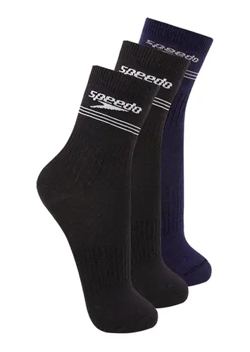 Kit com 3 Pares de Meias Esportiva Cano Médio Speedo 8030