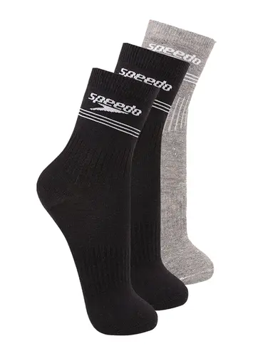 Kit com 3 Pares de Meias Esportiva Cano Médio Speedo 8030