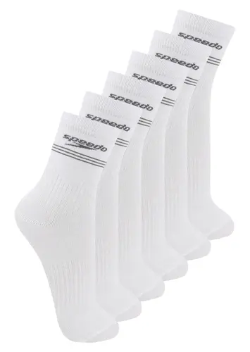 Kit com 6 Pares de Meias Esportiva Cano Médio Speedo 8030