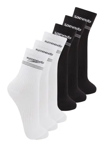 Kit com 6 Pares de Meias Esportiva Cano Médio Speedo 8030