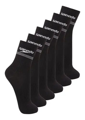 Kit com 6 Pares de Meias Esportiva Cano Médio Speedo 8030