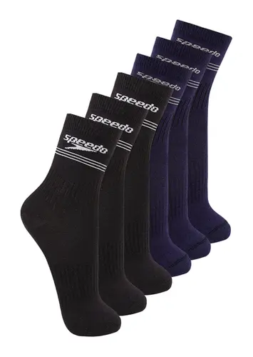 Kit com 6 Pares de Meias Esportiva Cano Médio Speedo 8030