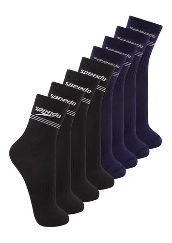 Kit com 8 Pares de Meias Esportiva Cano Médio Speedo 8030