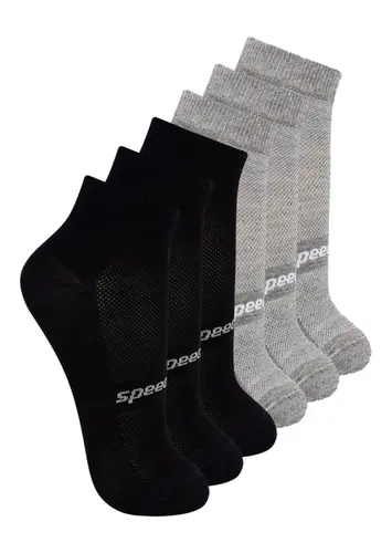 Kit com 6 Pares de Meias Esportiva Cano Curto Speedo 8033