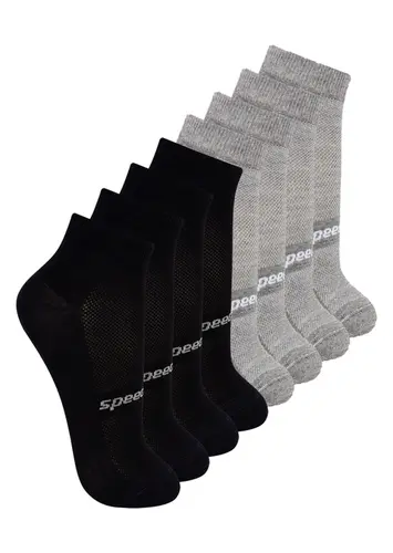 Kit com 8 Pares de Meias Esportiva Cano Curto Speedo 8033