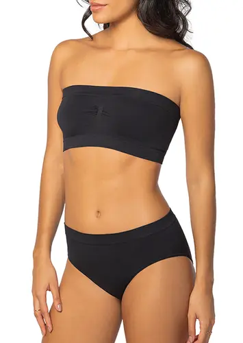Look Faixa sem Aro e sem Bojo Loba 44000-001 + Calcinha Alta Loba 40310-001