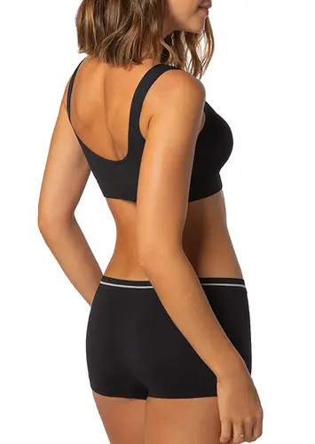 Look Top sem Aro e sem Bojo Loba 41300-001 + Calcinha Boxer Loba 41800-001