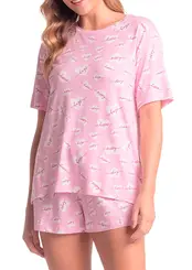 Pijama Feminino Curto Espaço Pijama 4010331