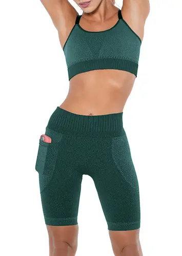 Look Top Feminino Demillus 61617 + Bermuda Feminina Demillus 94350
