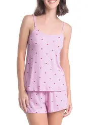Pijama Feminino Curto Espaço Pijama 4010325