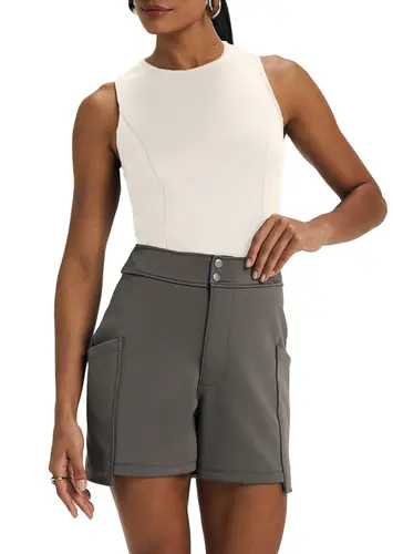Look Blusa Feminina Regata Marialicia 184372 + Shorts Feminino Marialicia 184091