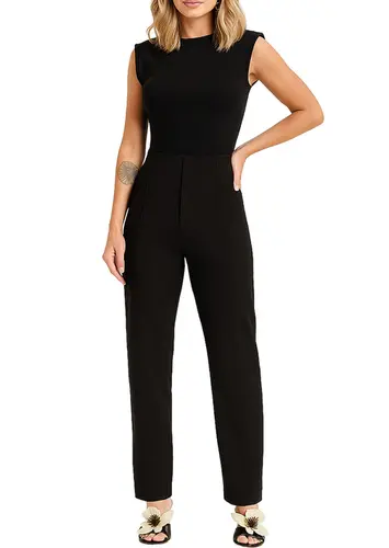 Look Blusa Feminina Regata Marialicia 184073 + Calça Feminina Reta Marialicia 184053