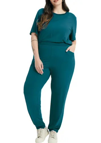 Look Blusa Feminina Marialicia 184034 + Calça Feminina Jogger Marialicia 184050