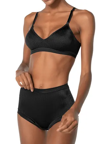 Look Sutiã sem Aro e sem Bojo Bourbon Demillus 61407 + Calcinha Alta Bourbon Demillus 26406